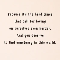 You Deserve to Find Sanctuary Encouragement Card for only USD 3.99 | Hallmark