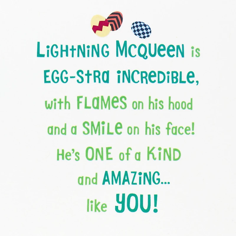 Disney/Pixar Cars Fasten Your Seat Belt for Fun Easter Card for Grandson with Stickers for only USD 4.59 | Hallmark