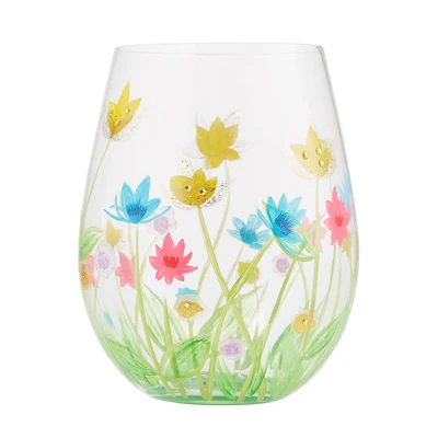 Lolita Field of Dreams Handpainted Stemless Wine Glass, 20 oz. for only USD 19.99 | Hallmark