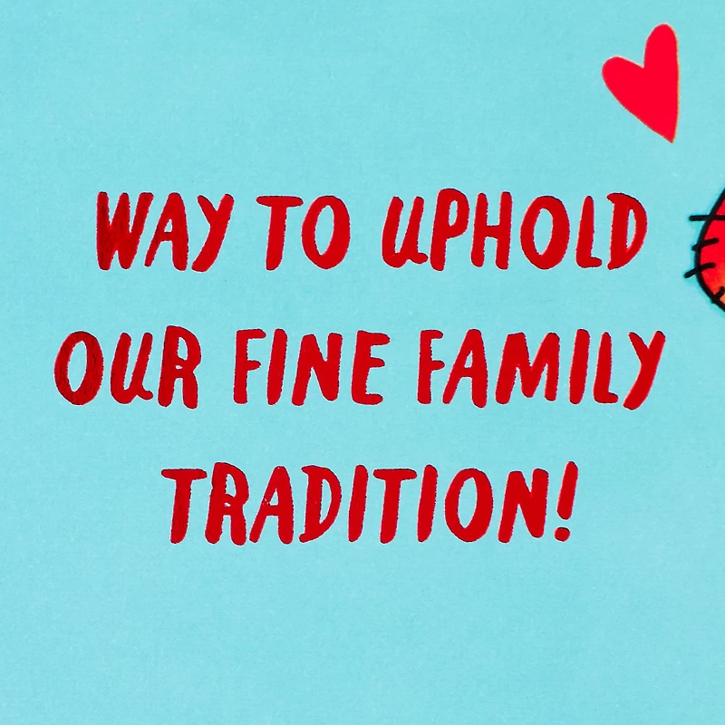 A Fine Family Tradition Funny Valentine's Day Card for Grandson for only USD 3.59 | Hallmark