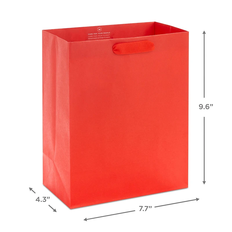 9.6" Assorted Solid Colors 4-Pack Medium Gift Bags for only USD 7.99 | Hallmark