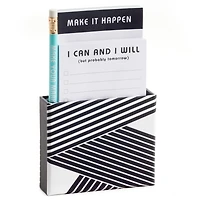 Black and White Zig-Zag Memo Pads and Caddy Set for only USD 9.99 | Hallmark