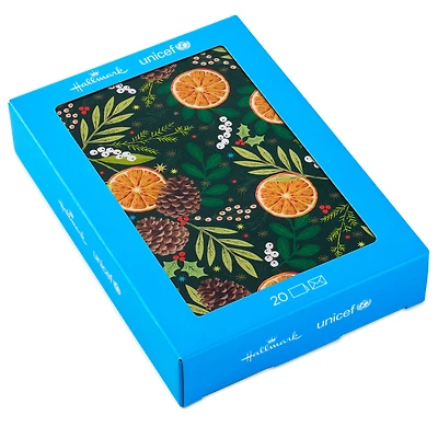 UNICEF Lush Citrus and Botanicals Boxed Christmas Cards, Pack of 20 for only USD 20.50 | Hallmark