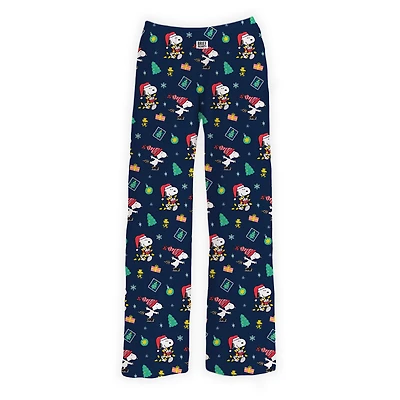 Brief Insanity Peanuts Snoopy Holiday Celebration Navy Lounge Pants for only USD 29.99 | Hallmark