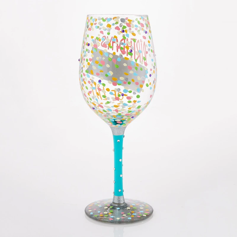 Lolita Birthdays Are the Confetti of Life Handpainted Wine Glass, 15 oz. for only USD 34.99 | Hallmark