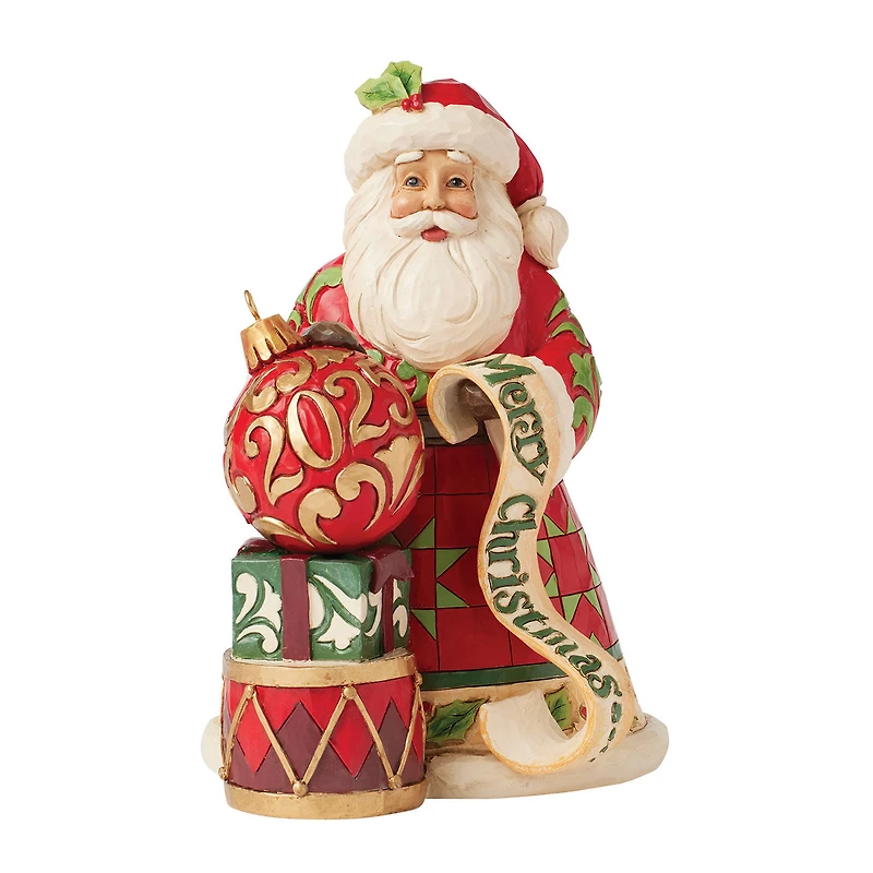 Jim Shore Heartwood Creek Santa Figurine With 2025 Dated Ornament, 7.5" for only USD 64.99 | Hallmark