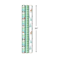 Pastel Christmas Prints 3-Pack Wrapping Paper, 120 sq. ft. for only USD 16.99 | Hallmark