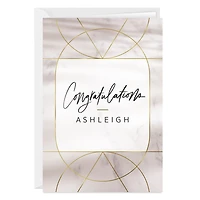 Personalized Gold Accents on Marble Card for only USD 4.99 | Hallmark