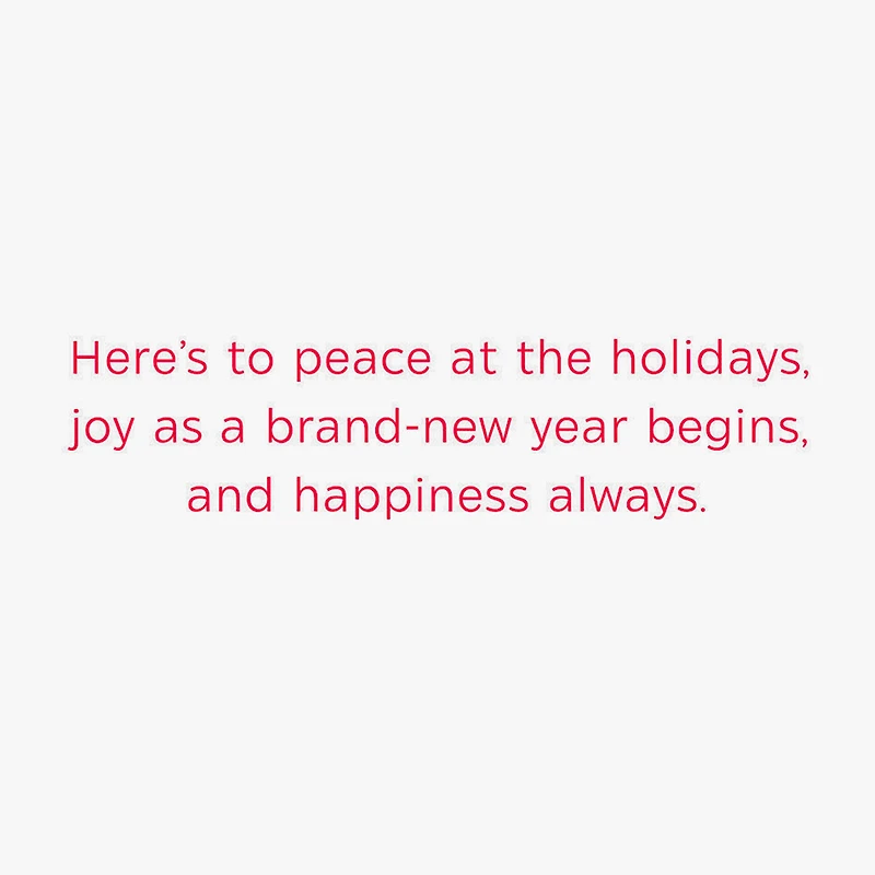 Peace, Joy and Happiness Christmas Card for only USD 2.50 | Hallmark