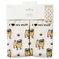 I Love My Pug Crew Socks for only USD 12.99 | Hallmark