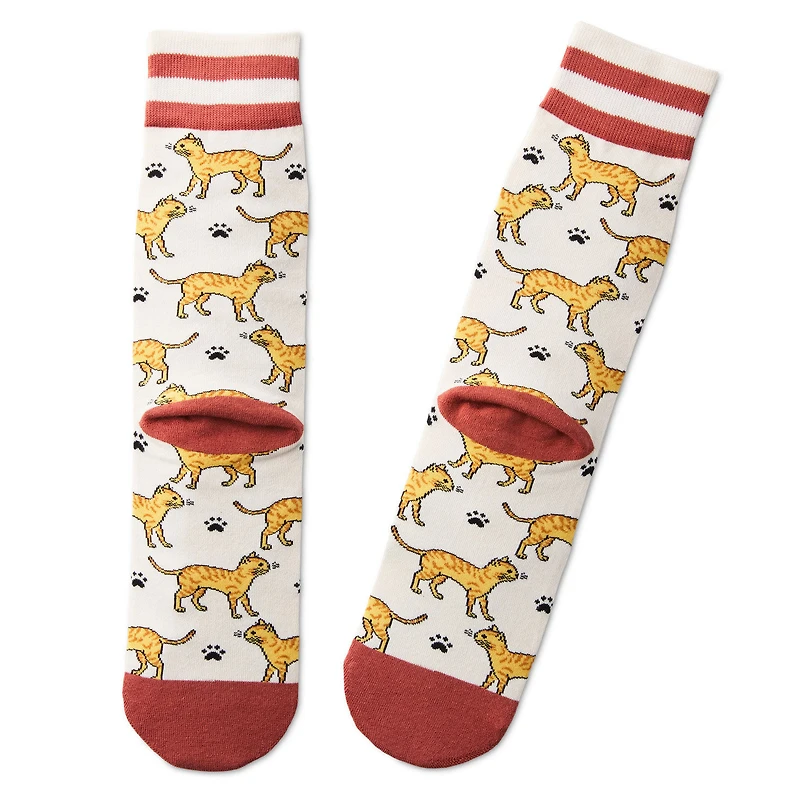 I Love My Orange Cat Crew Socks for only USD 12.99 | Hallmark
