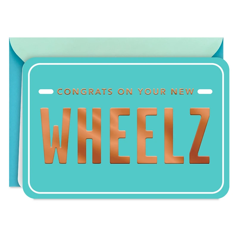 New Wheelz License Plate Congratulations Card for only USD 2.99 | Hallmark