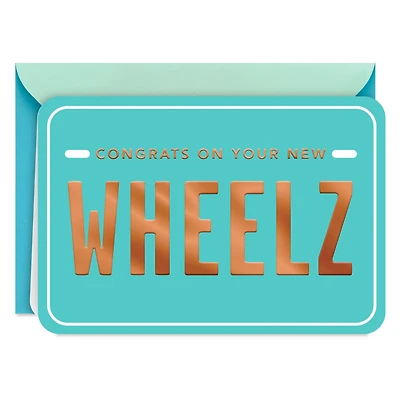 New Wheelz License Plate Congratulations Card for only USD 2.99 | Hallmark