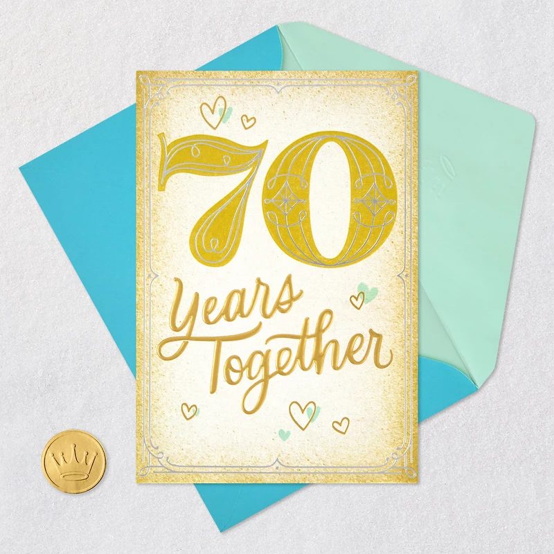 Lasting Love 70th Anniversary Card for Couple for only USD 5.59 | Hallmark