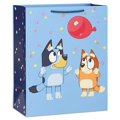 13" Bluey and Bingo With Red Balloon Large Gift Bag for only USD 4.49 | Hallmark