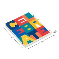 4.6" Celebrate Color Block Gift Card Holder Box for only USD 5.99 | Hallmark