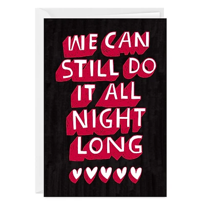 All Night Long Funny Custom Valentine's Day Card for only USD 4.99 | Hallmark