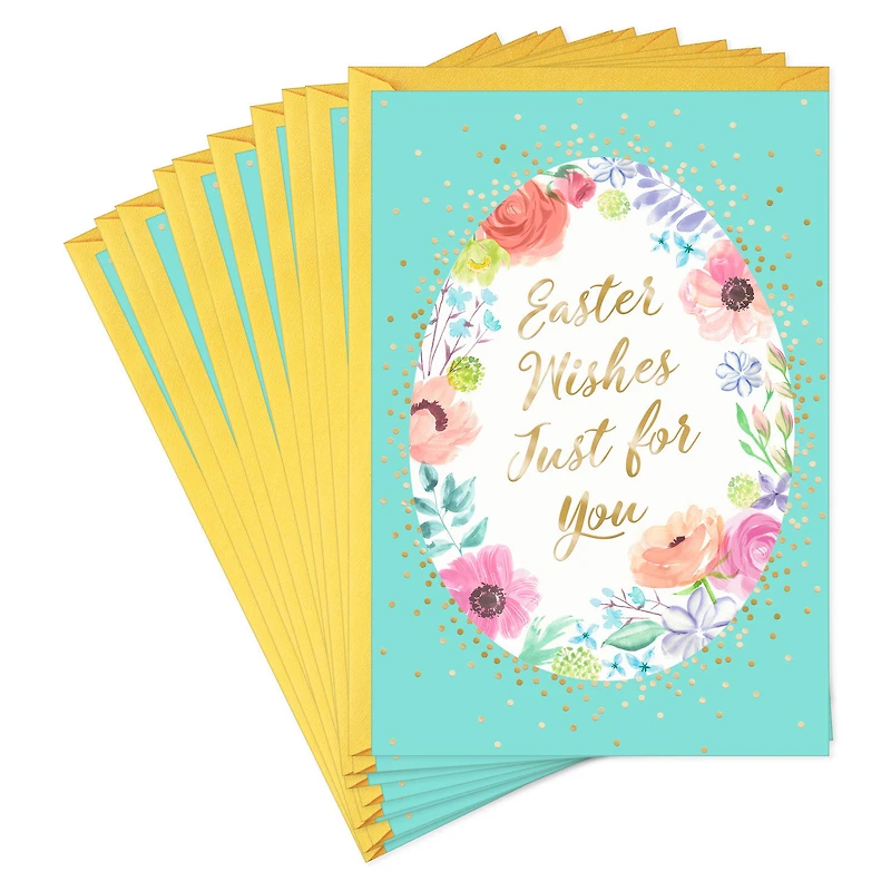 Floral-Designed Egg Easter Cards, Pack of 10 for only USD 8.99 | Hallmark