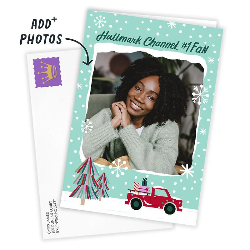 Hallmark Channel #1 Fan Snowy Scene Custom Christmas Card for only USD 4.99 | Hallmark