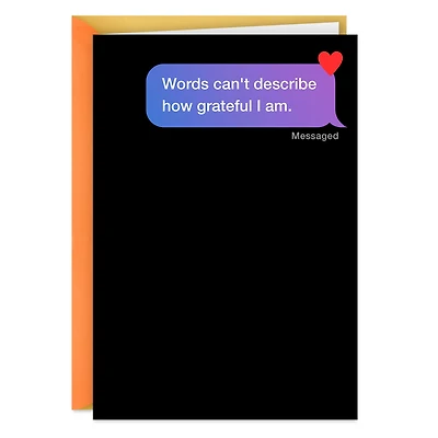Struggling to Express Myself Without GIFs Funny Thank You Card for only USD 3.99 | Hallmark