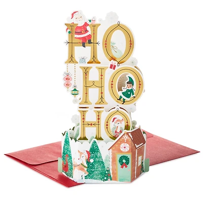 Vintage Ho, Ho, Ho Santa 3D Pop-Up Christmas Card for only USD 7.99 | Hallmark