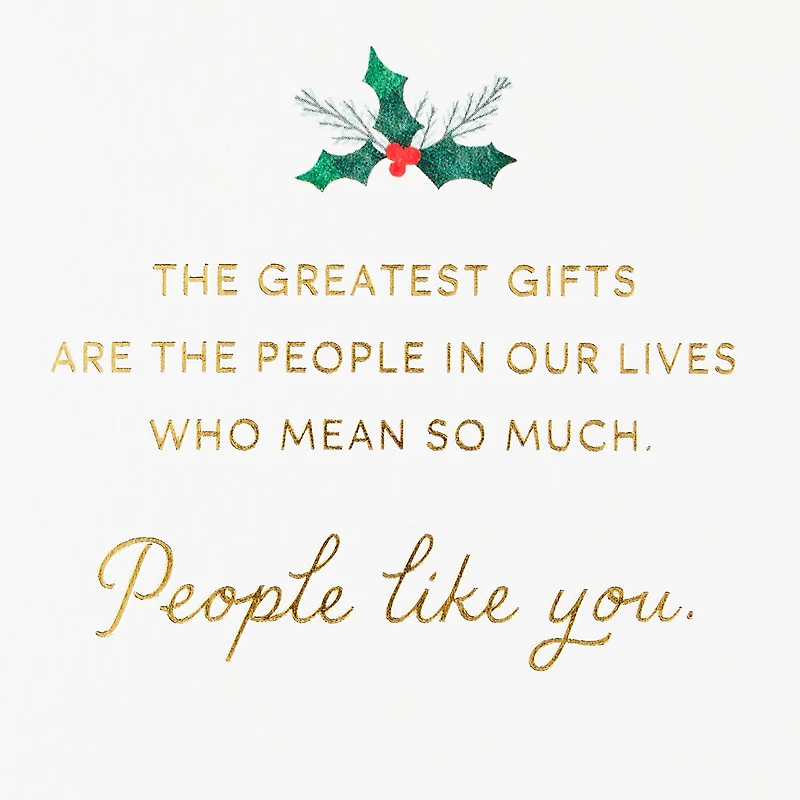 People Like You Are the Greatest Gifts Christmas Card for only USD 6.99 | Hallmark