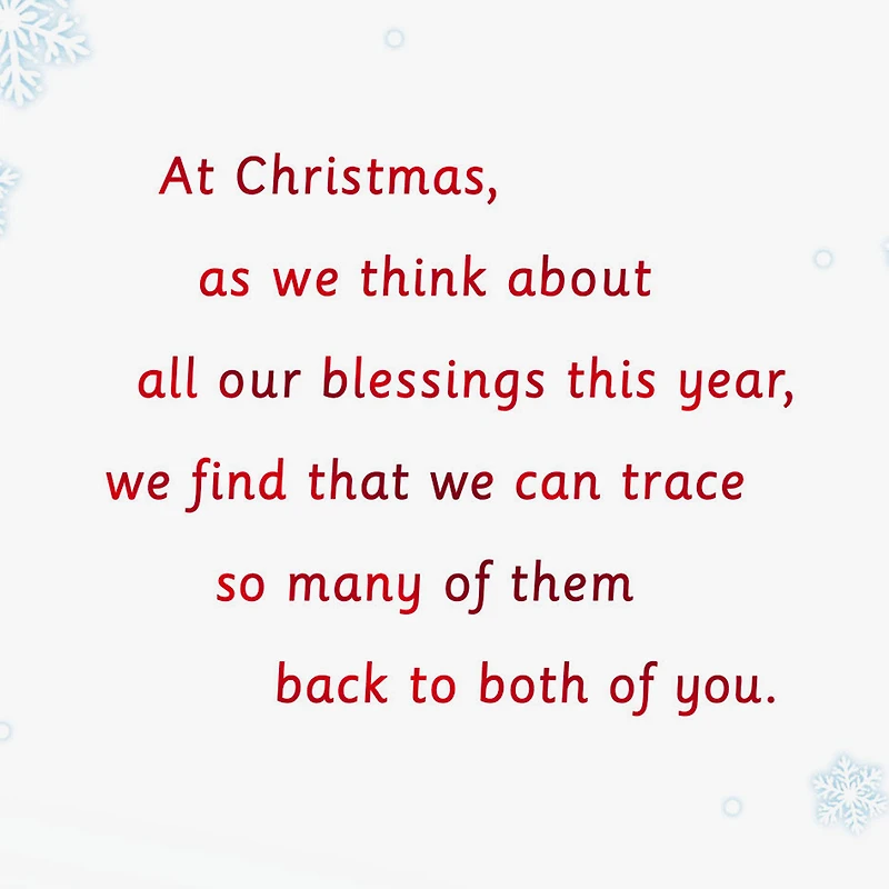 We're So Thankful for You Christmas Card for Parents for only USD 5.99 | Hallmark
