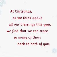 We're So Thankful for You Christmas Card for Parents for only USD 5.99 | Hallmark