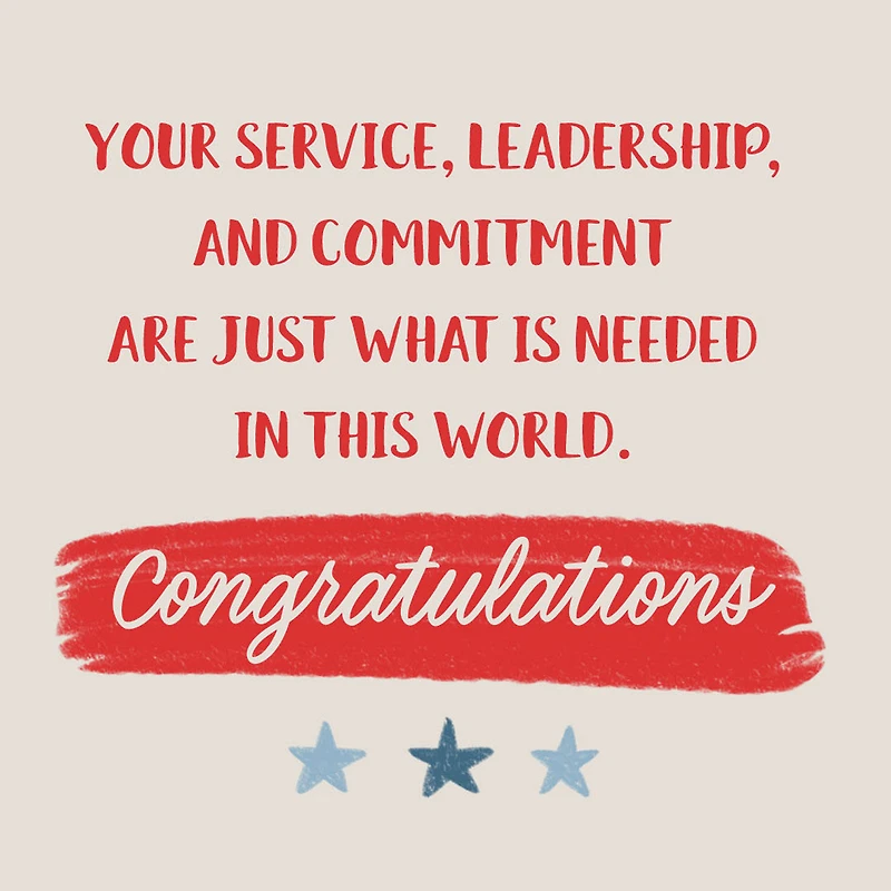 Stand Proud Military Congratulations Card for only USD 2.99 | Hallmark