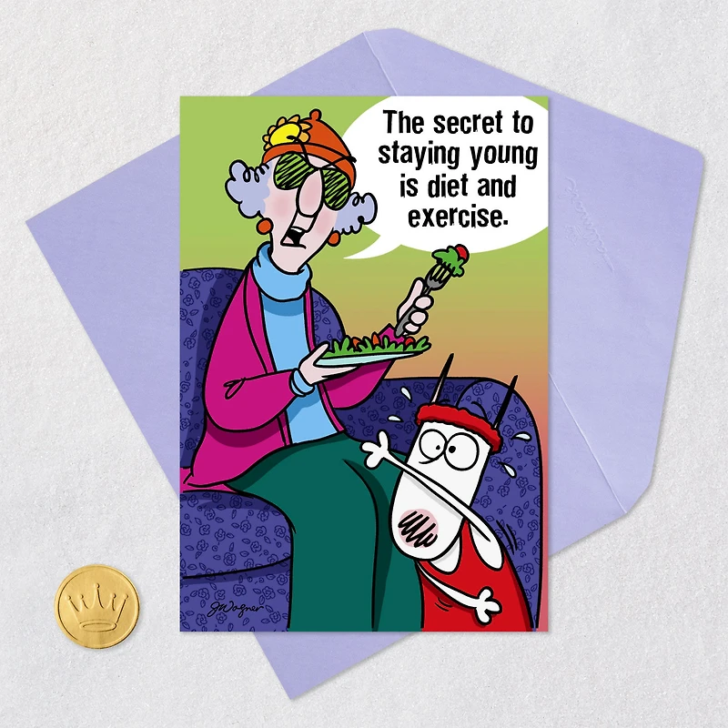 Maxine™ Secret to Staying Young Funny Birthday Card for only USD 4.49 | Hallmark