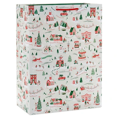 20" Festive Holiday Toile Jumbo Christmas Gift Bag for only USD 5.99 | Hallmark