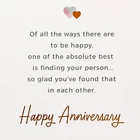 So Glad You Found Each Other Anniversary Card for only USD 7.99 | Hallmark