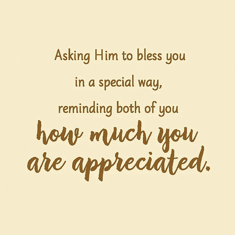 Gifted Couple, Grateful Church Religious Clergy Appreciation Card for Couple in Ministry for only USD 3.99 | Hallmark