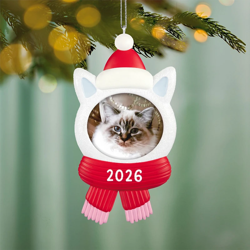 Snow Cat 2026 Photo Frame Ornament for only USD 19.99 | Hallmark