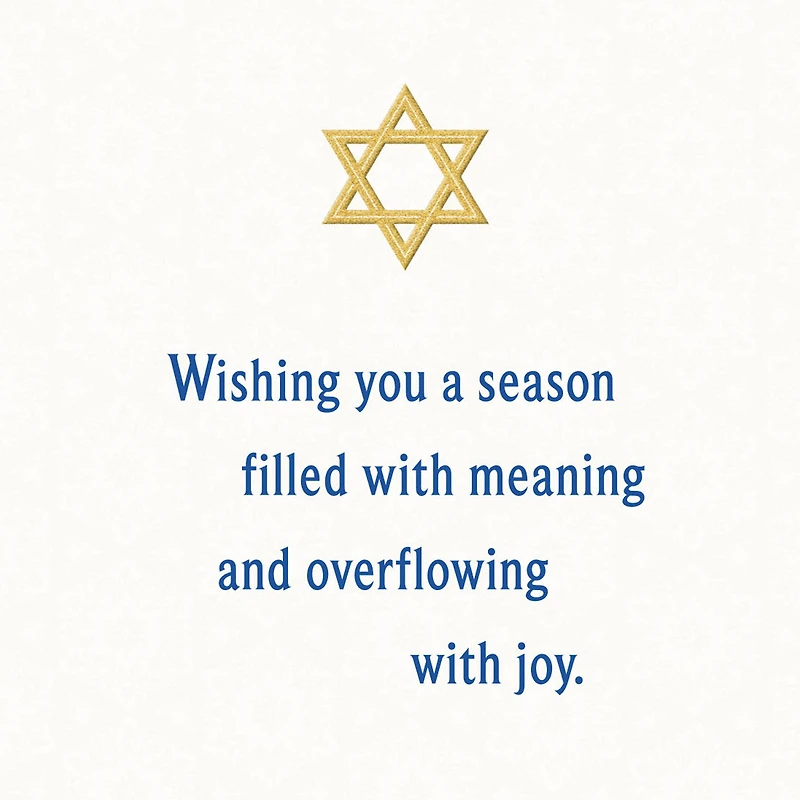 A Season Filled With Meaning and Joy Hanukkah Card for only USD 2.99 | Hallmark