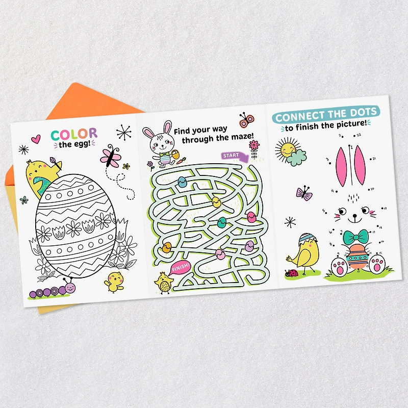 "Hoppy" Fun for You Easter Card With Activities for Kids for only USD 3.99 | Hallmark