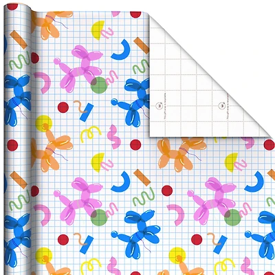 Colorful Balloon Animals Wrapping Paper Roll, 35 sq. ft. for only USD 5.99 | Hallmark