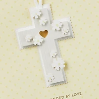 Surrounded by Love Baptism Card for Baby With Hangable Cross for only USD 7.59 | Hallmark