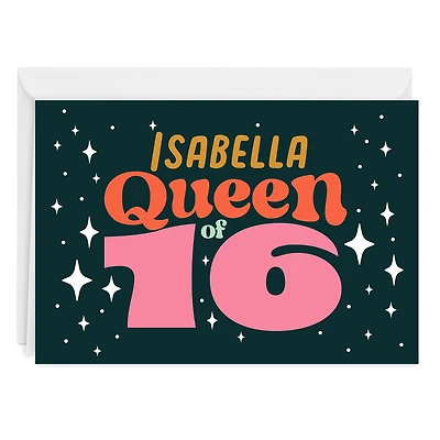 Queen of 16 Custom Birthday Card for only USD 4.99 | Hallmark