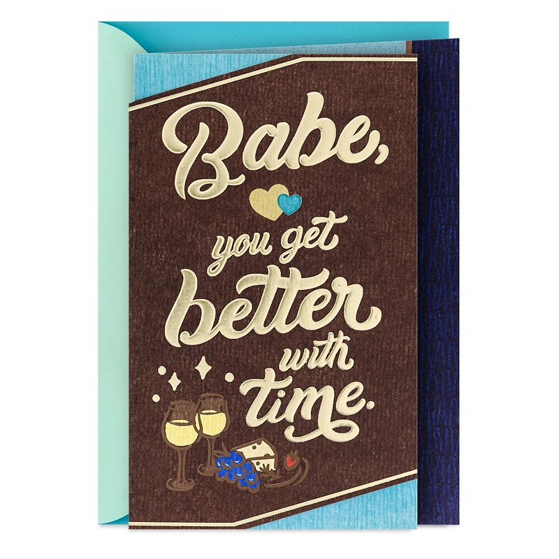Lucky Me to Savor It All Romantic Birthday Card for Him for only USD 5.99 | Hallmark