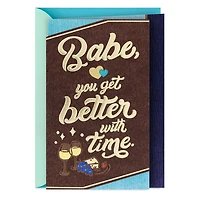 Lucky Me to Savor It All Romantic Birthday Card for Him for only USD 5.99 | Hallmark