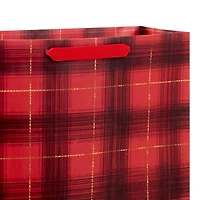 15.5" Red and Black Plaid Extra-Large Holiday Gift Bag for only USD 4.99 | Hallmark