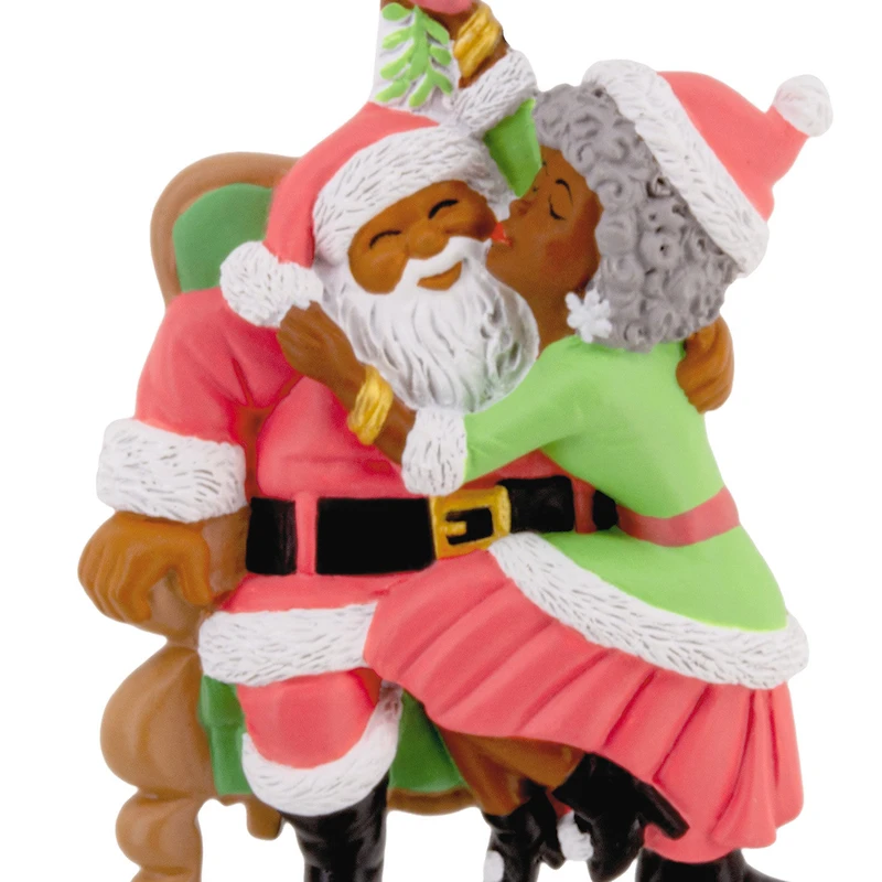 Mahogany Santa and Mrs. Claus Hallmark Ornament for only USD 11.49 | Hallmark