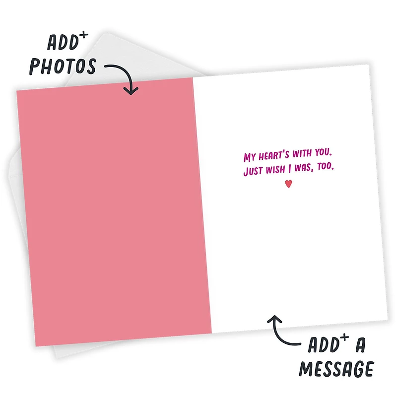 My Heart's With You Custom Miss You Card for only USD 4.99 | Hallmark