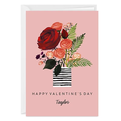 Vase of Roses Custom Card for only USD 4.99 | Hallmark