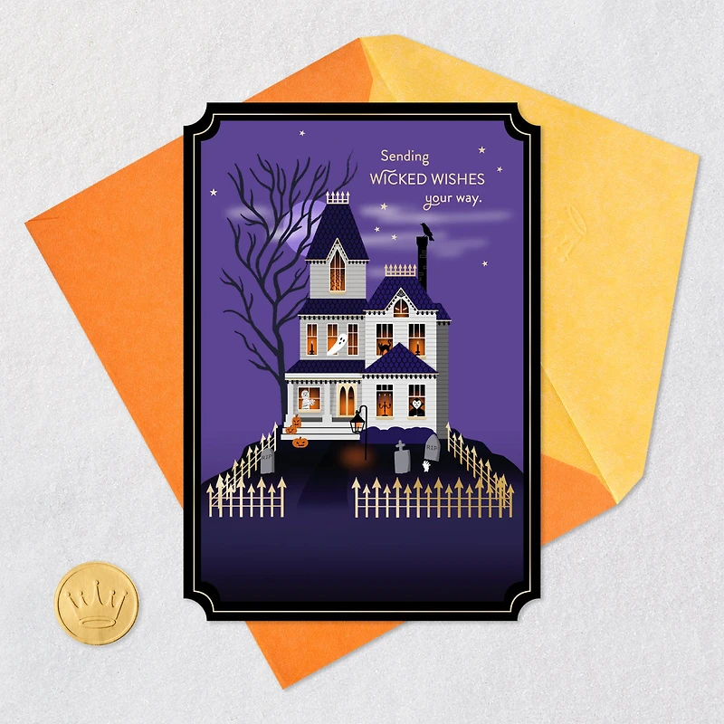 Wicked Wishes Halloween Card for only USD 3.99 | Hallmark