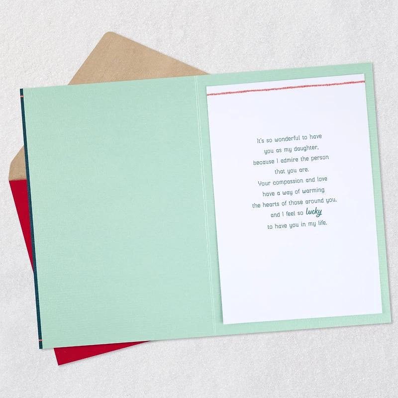 So Lucky to Have You in My Life Christmas Card for Daughter for only USD 5.99 | Hallmark