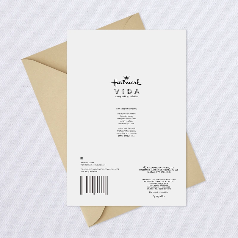 A Wish for Peace and Comfort Spanish-Language Sympathy Card for only USD 3.59 | Hallmark