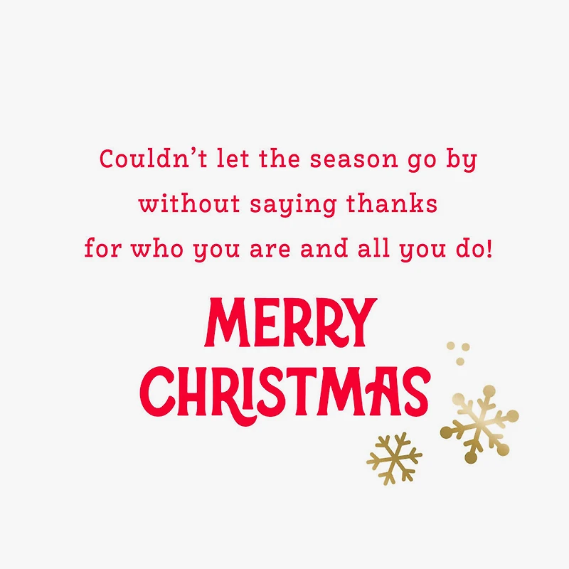 Grateful for You Christmas Thank-You Card for only USD 2.99 | Hallmark