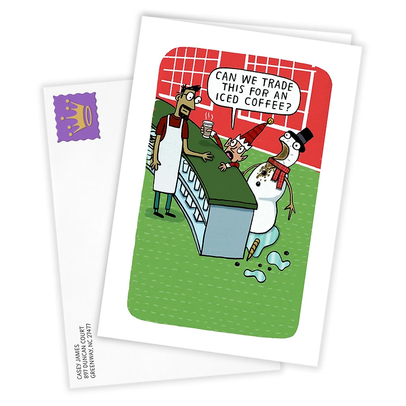 Snowman Coffee Funny Custom Christmas Card for only USD 4.99 | Hallmark